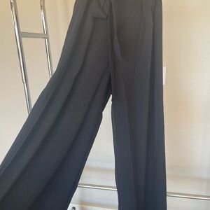 SHEIN Black Wide-Leg Women's Pants